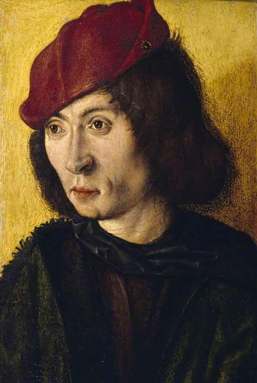 Portrait Bust of a Young Man in a Red Cap