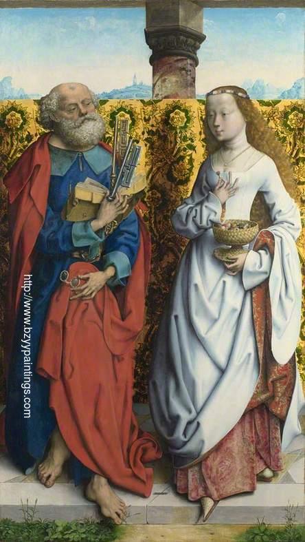 Saints Peter and Dorothy from the Master of Saint Bartholomew Altarpiece